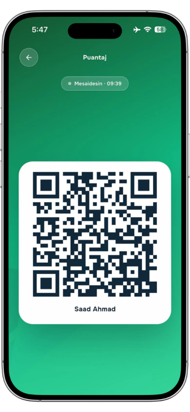 QR ile giriş-çıkış